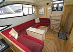 Interior image of boat